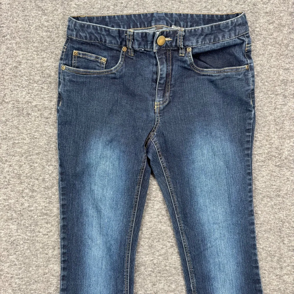 Skye's the Limit Womens Size 4 Dark‎ Wash Bootcut Denim Jeans Stretch Flare Blue